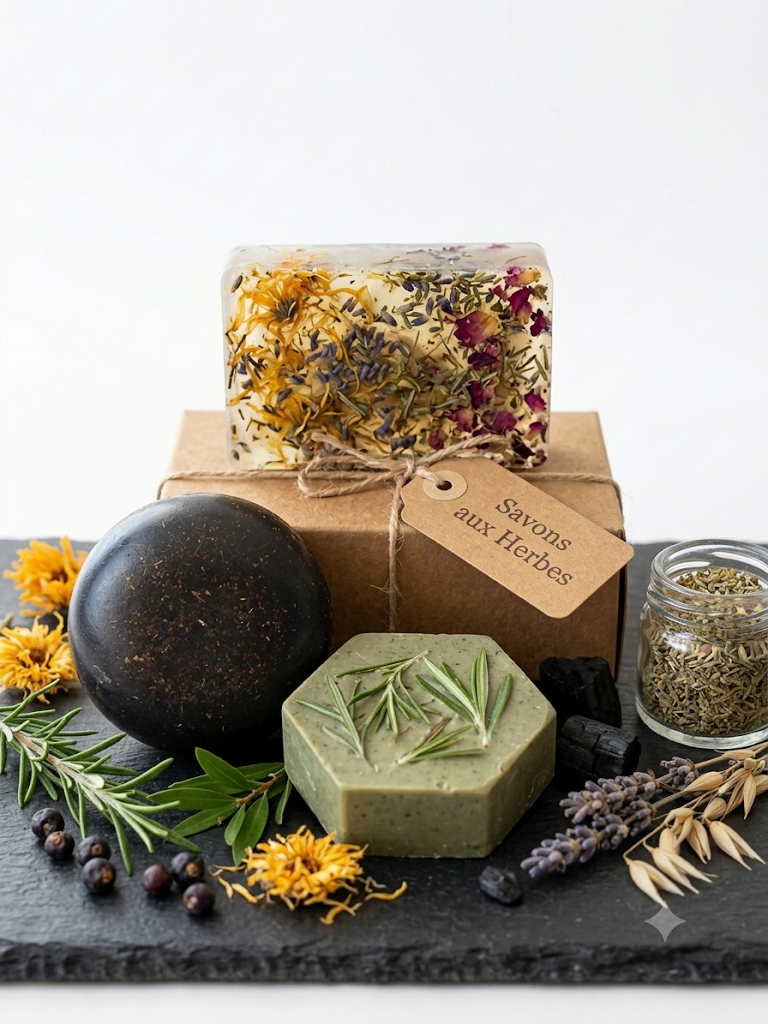 Savon Herbal – Soin naturel 100 g-Savon Extraits d’herbes-soins spécial