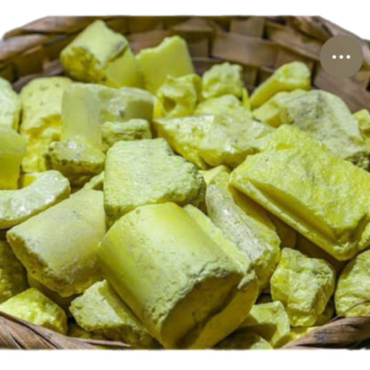 Pierre Jaune -souffre-soins- Pierre jaune naturelle / 100G